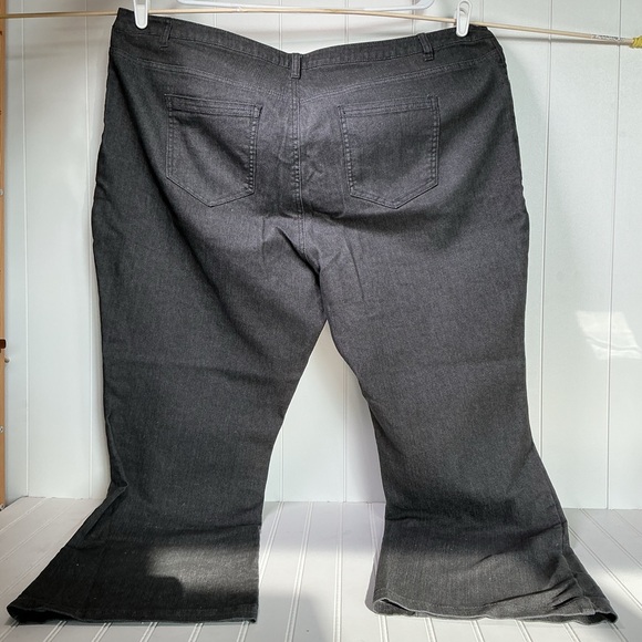 Roaman’s Women's Plus Size 26W Denim Jeans Straight Leg Black - Picture 3 of 9